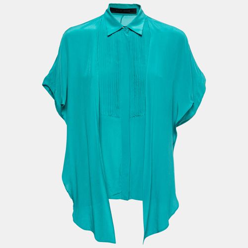 Crepe Silk Ruffled Overlay Shirt S - Elie Saab - Modalova