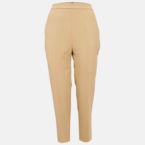 Crepe Button Detail Trousers M - Elisabetta Franchi - Modalova