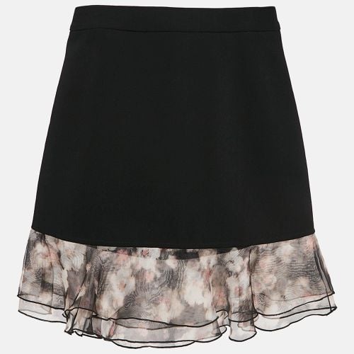 Organza Ruffled Crepe Mini Skirt S - Elisabetta Franchi - Modalova