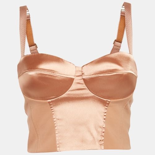 Satin Strappy Bustier Top S - Elisabetta Franchi - Modalova