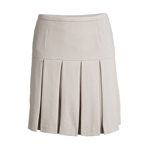 Wool Pleated Mini Skirt S - Ermanno Scervino - Modalova