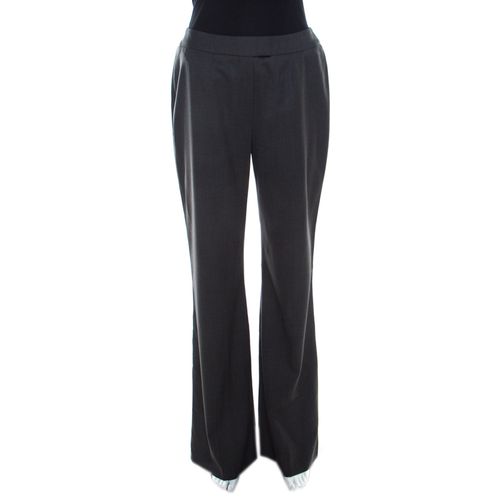 Stretch Wool High Waist Wide Leg Trousers M - Escada - Modalova