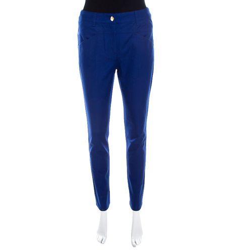 Cobalt Stretch Denim Teresa Straight Leg Jeans S - Escada - Modalova