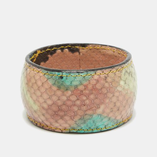 Python Effect Leather Bangle Bracelet - Etro - Modalova