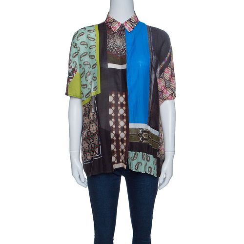 Printed Cotton Oversized Shirt M - Etro - Modalova