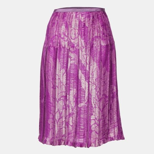 Lurex Jacquard Pleated Midi Skirt M - Etro - Modalova