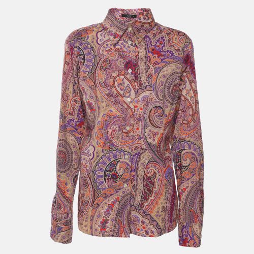 Paisley Printed Cotton Button Front Shirt L - Etro - Modalova