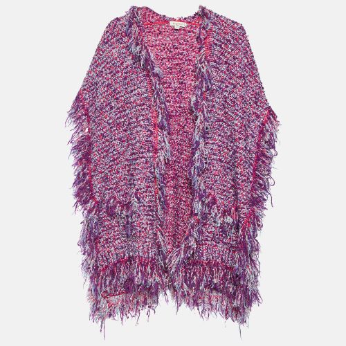 Boucle Fringed Open Front Cardigan One Size - Etro - Modalova