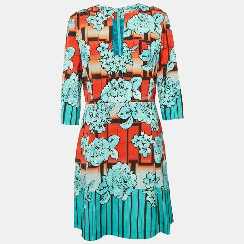 Light Blue Printed Crepe Mini Dress L - Etro - Modalova