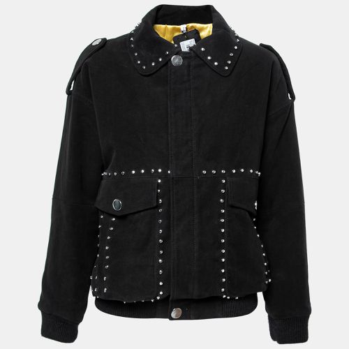 Suede Studded Oversized Bomber Jacket M - Faith Connexion - Modalova