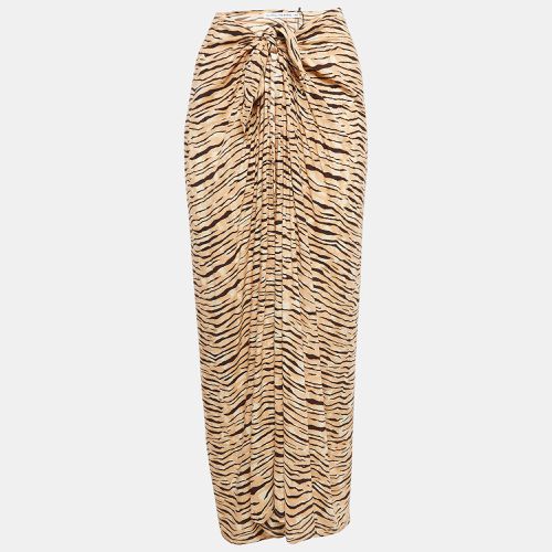 Animal Print Rayon Wrap-Around Skirt M - Faithfull The Brand - Modalova