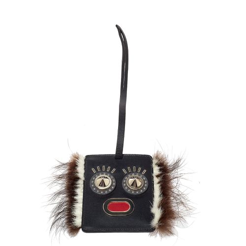 Leather Studded Monster Luggage Charm - Fendi - Modalova