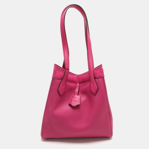 Fuchsia Leather Medium Origami Tote - Fendi - Modalova