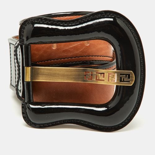 Patent Leather Wide Buckle Belt 80CM - Fendi - Modalova