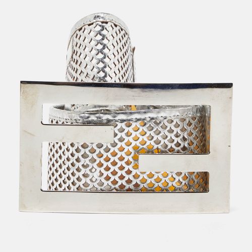 Perforated Patent Leather FF Buckle Wide Belt 85CM - Fendi - Modalova