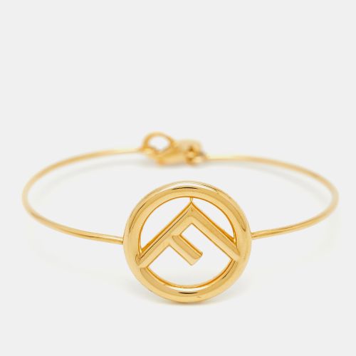F is Tone Narrow Bangle Bracelet L - Fendi - Modalova