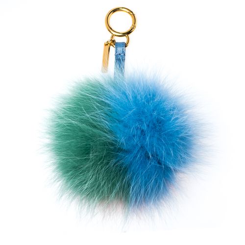 Fox Fur Pom Pom Bag Charm - Fendi - Modalova