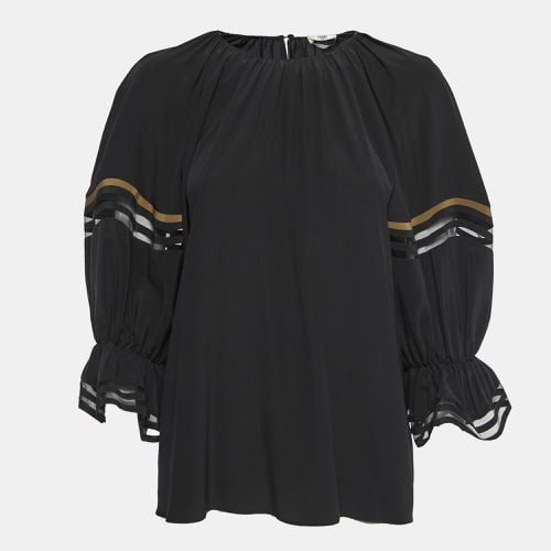 Silk Balloon Sleeve Top S - Fendi - Modalova