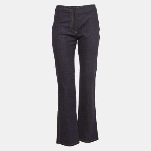 Navy Denim High Rise Jeans S Waist 28" - Fendi - Modalova