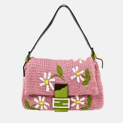 Wool Flower Mamma Baguette Handbag 18 - Fendi - Modalova