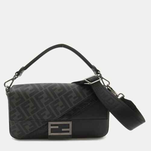 Coated canvas leather shoulder bag - Fendi - Modalova