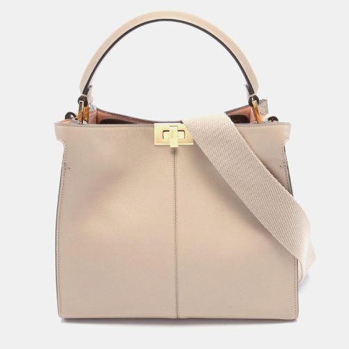 Leather Peekaboo X-Lite Medium Handbag - Fendi - Modalova