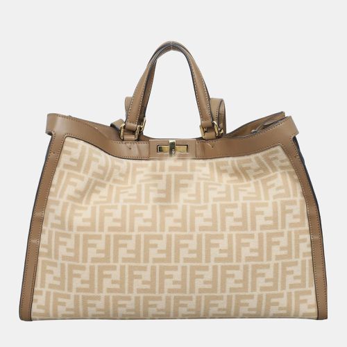 Peekaboo X-Tote FF Wool Shoulder Bag - Fendi - Modalova