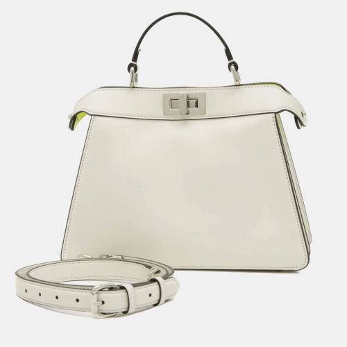 Light Green, Leather Peekaboo I See You Small Shoulder Bag - Fendi - Modalova