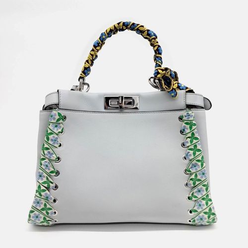 Leather Peekaboo Regular Bag - Fendi - Modalova