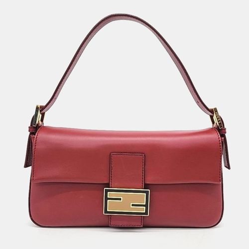 Leather Baguette Top Handle Bag - Fendi - Modalova