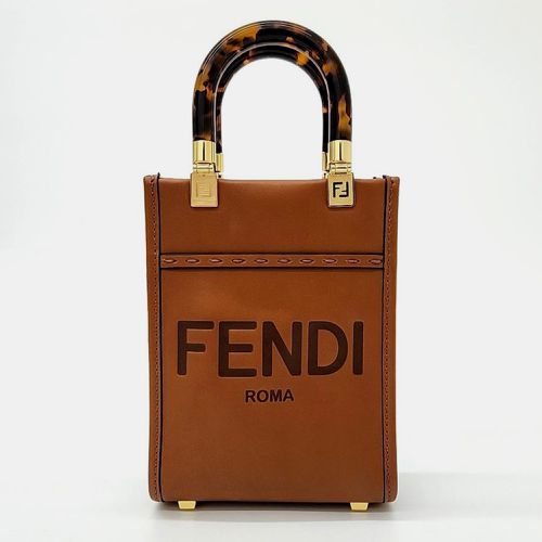 Leather Mini Sunshine Bag - Fendi - Modalova