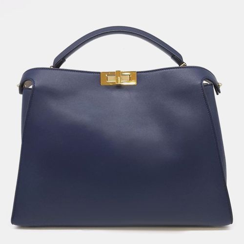 Leather Peekaboo Essentially Large Top Handle Bag - Fendi - Modalova