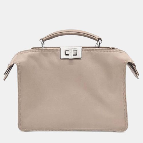 Leather Mini Peekaboo ISeeU Satchel Bag - Fendi - Modalova