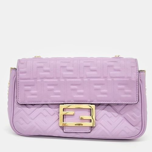 Leather Baguette Shoulder Bag - Fendi - Modalova