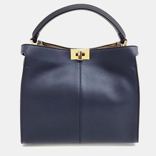 Blue Leather Peekaboo XLite Medium Tote Bag - Fendi - Modalova