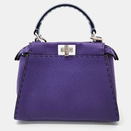 Leather Selleria Mini Peekaboo Iconic Satchel Bag - Fendi - Modalova