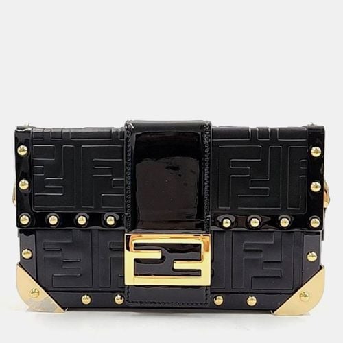 Leather Baguette Trunk Mini Crossbody Bag - Fendi - Modalova