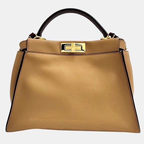 Leather Peekaboo Medium Handbag - Fendi - Modalova