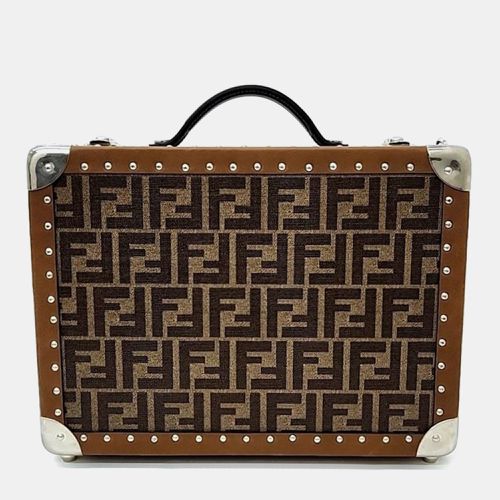 Leather Ff Monogram Small Suitcase - Fendi - Modalova