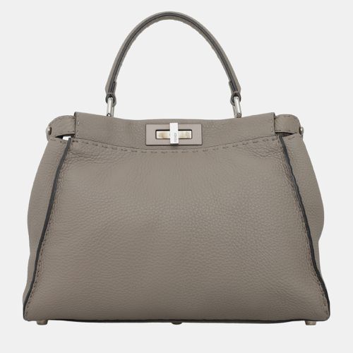 Selleria Leather Peekaboo Top Handle Bag - Fendi - Modalova