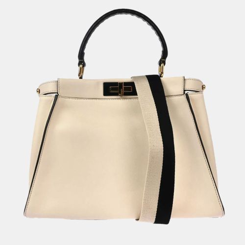 Leather Peekaboo Handbag - Fendi - Modalova