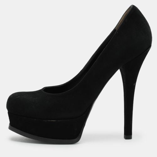 Suede sta Platform Pumps Size 39 - Fendi - Modalova