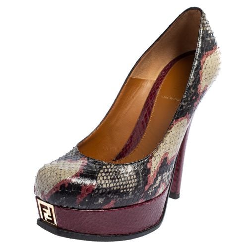 Python sta Platform Pumps Size 40 - Fendi - Modalova