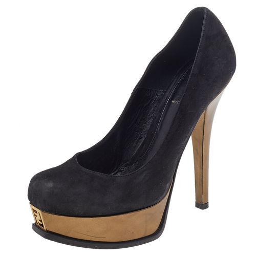 Leather sta Platform Pumps Size 40 - Fendi - Modalova