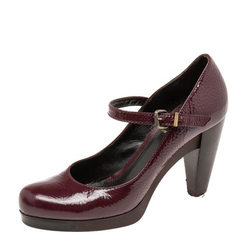 Patent Leather Mary Jane Platform Pumps Size 39 - Fendi - Modalova