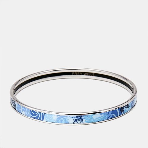 Enamel Silver Tone Ultra Bangle Bracelet - Frey Wille - Modalova