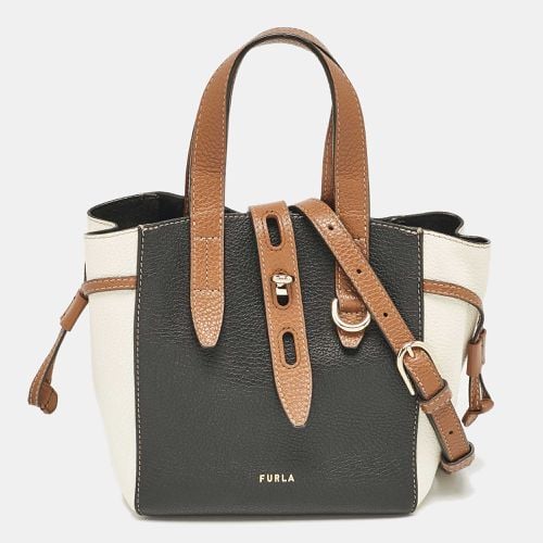 Tricolor Leather Mini Net Tote - Furla - Modalova