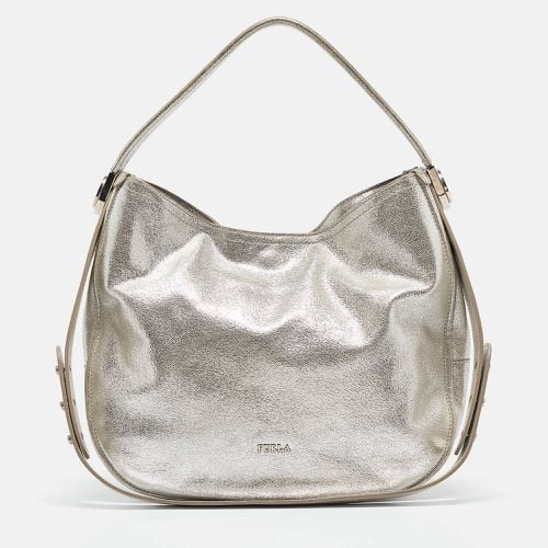 Furla Silver Leather Hobo - Furla - Modalova