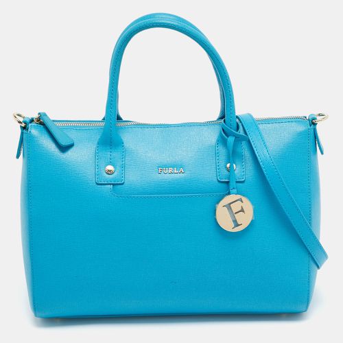 Furla Blue Leather Linda Satchel - Furla - Modalova