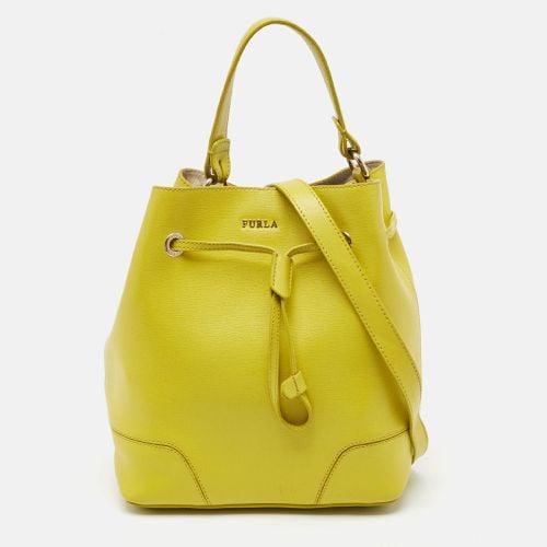 Leather Stacy Drawstring Bucket Bag - Furla - Modalova